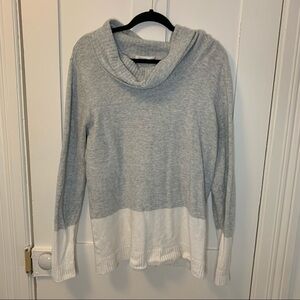 Colour Block Turtleneck Sweater